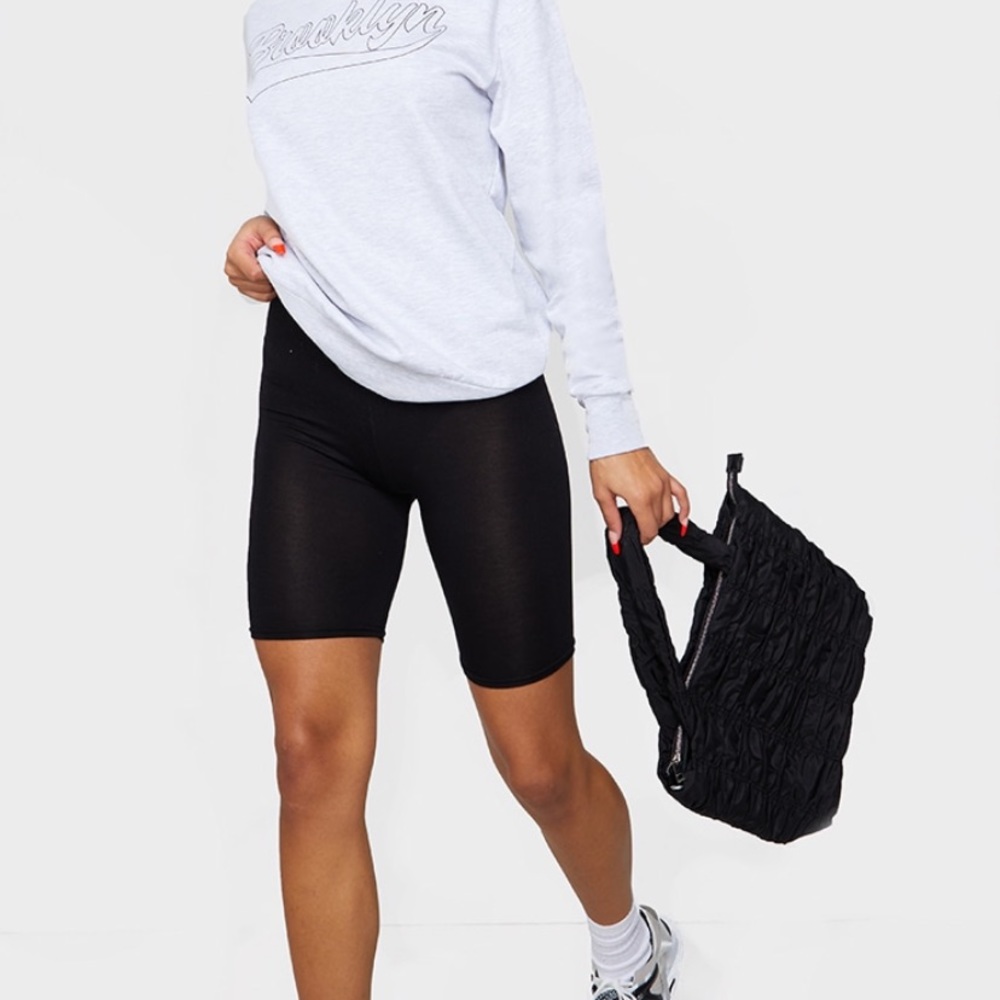 PrettyLittleThing Black Bike Shorts, Size 0